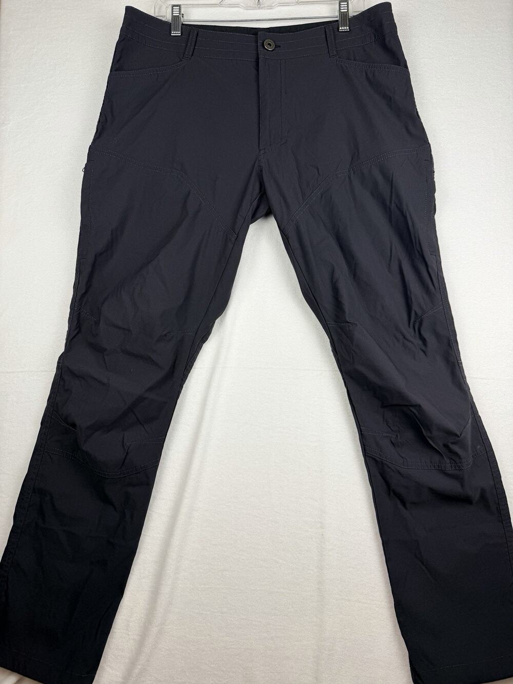 Kuhl Hiking Pants Men’s 36x32 Black Gray Technical Outdoor Utility Gorpcore